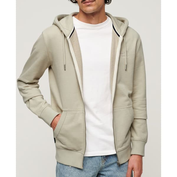 Superdry Essential Logo Ub Sweatshirt Med Dragkedja Beige 3XL Man
