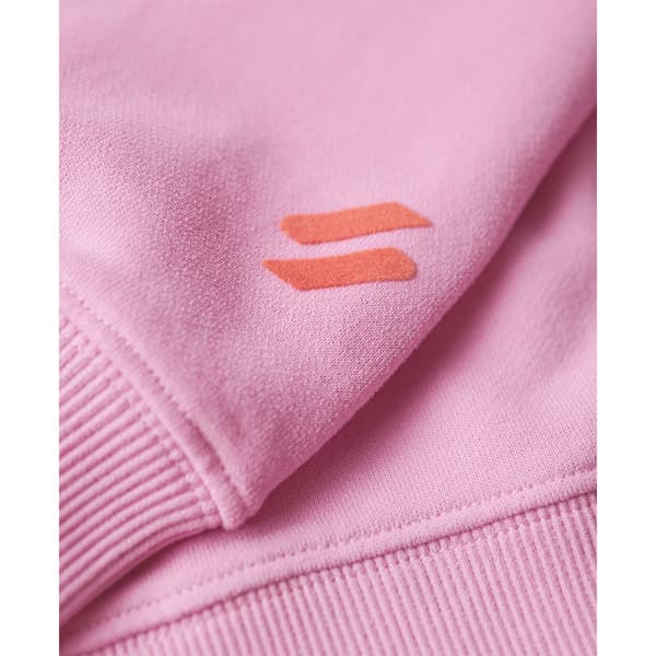 Superdry Sportswear Logo Boxy Tröja Med Huva Rosa M Kvinna