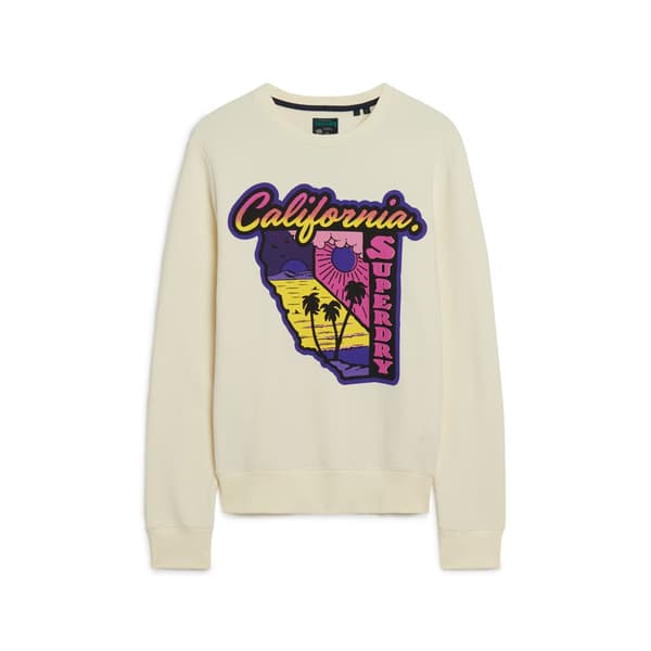 Superdry Neon Travel Loose Tröja Beige XL Man