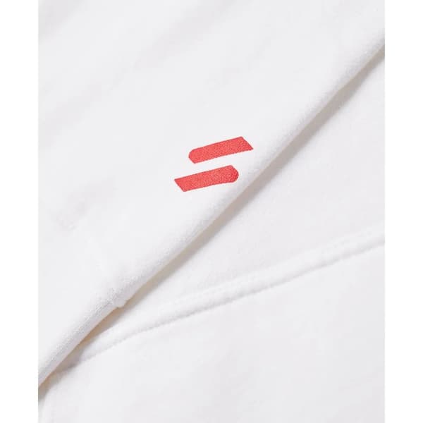 Superdry Core Logo Loose Tröja Med Huva Vit XL Man