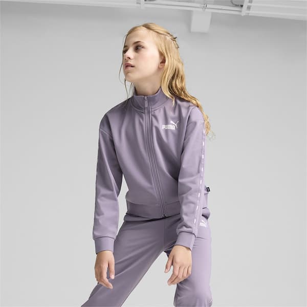 Puma Ess Tape Tricot Träningsdräkt Lila 13-14 Years Flicka