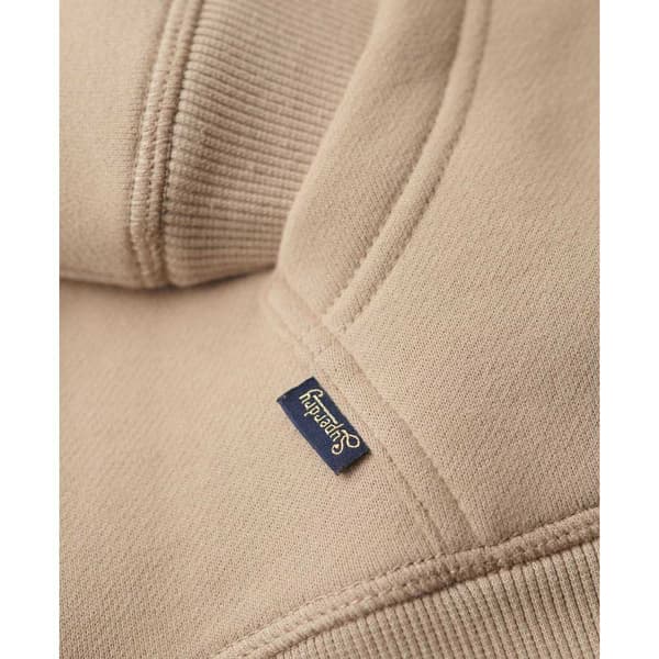 Superdry Essential Logo Huvtröja Beige L Kvinna