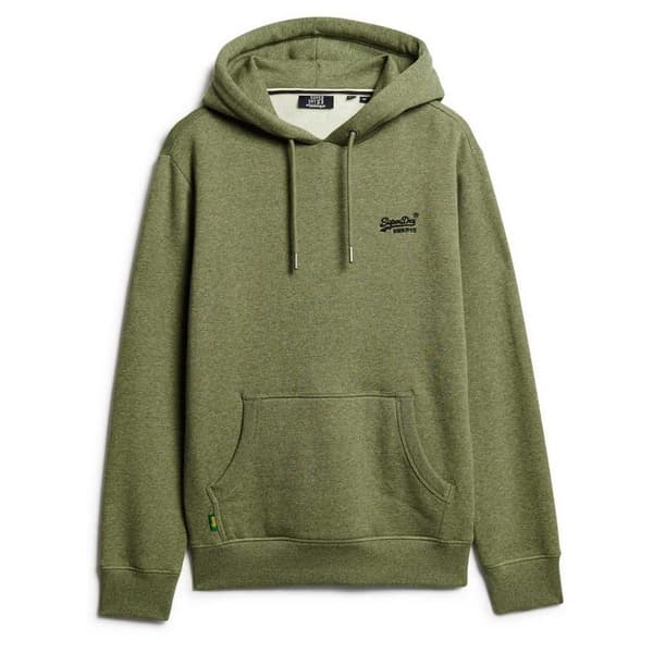 Superdry Essential Logo Huvtröja Grönt 3XL Man