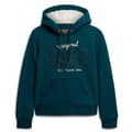 Miniatyrbild 1 av 3: Superdry Luxe Metallic Logo Huvtröja Grönt XS Kvinna