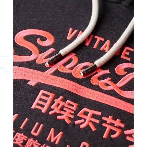 Superdry Neon Vl Graphic Huvtröja Svart XL Man