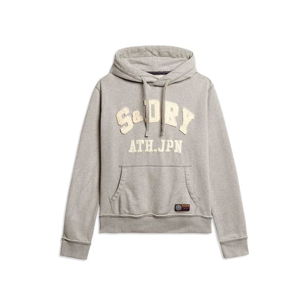 Superdry Vintage Athletic Huvtröja Grå L Man