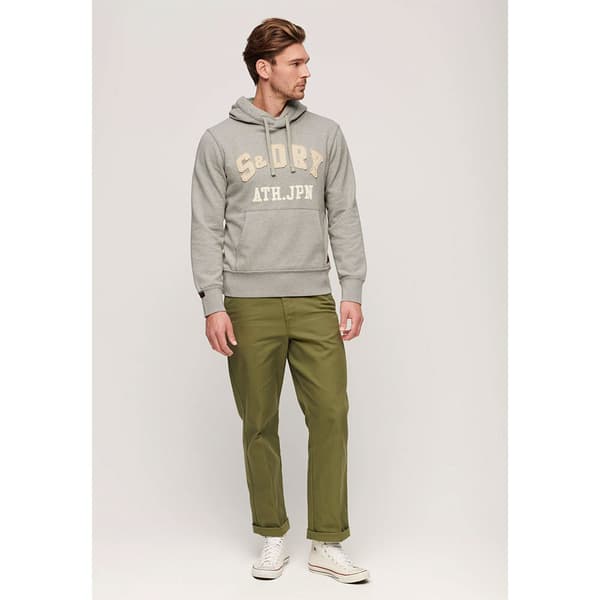 Superdry Vintage Athletic Huvtröja Grå L Man