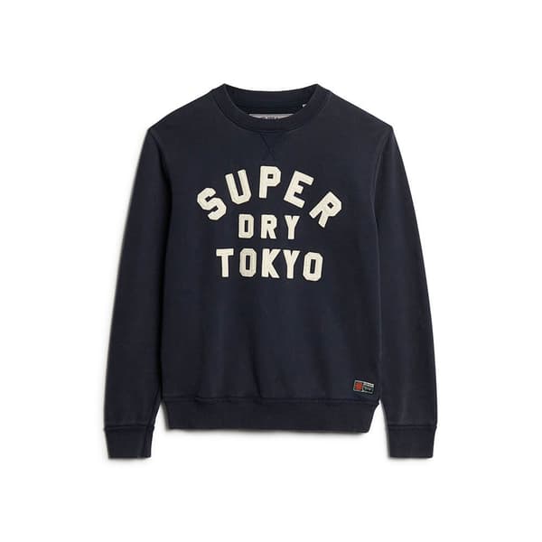 Superdry Vintage Athletic Tröja Blå XL Man