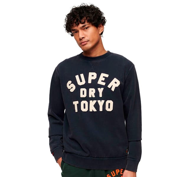 Superdry Vintage Athletic Tröja Blå XL Man
