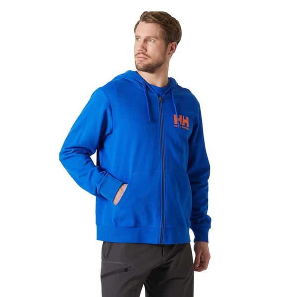Helly Hansen Logo 2.0 Sweatshirt Med Lynlås Blå L Mand