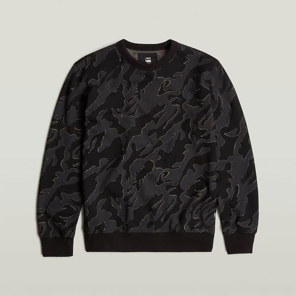 G-star Island Camo Tröja Svart S Man