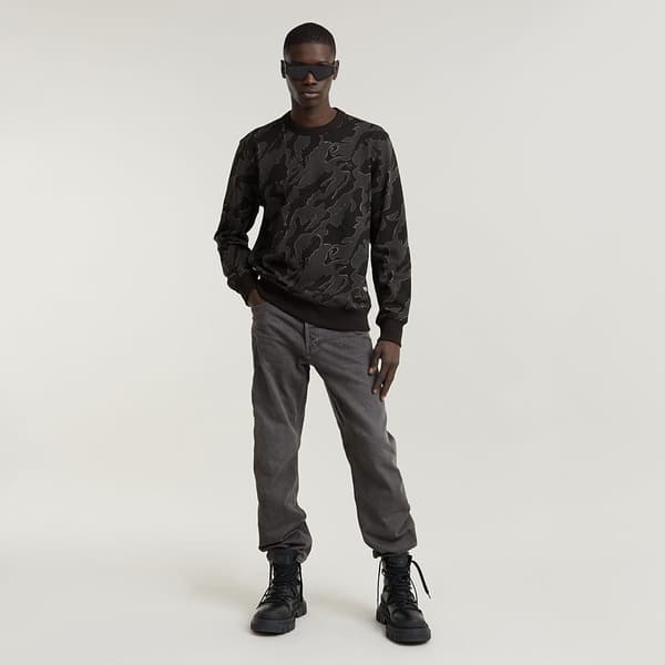 G-star Island Camo Tröja Svart S Man