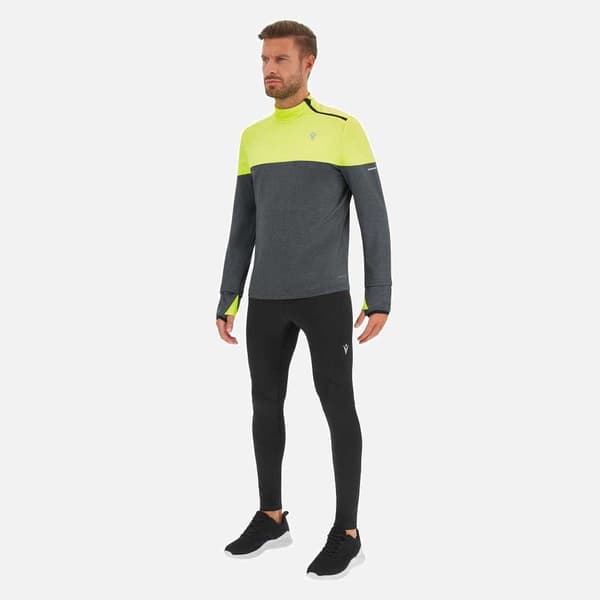 Macron Barney Halv Lynlås Sweatshirt Grå L Mand