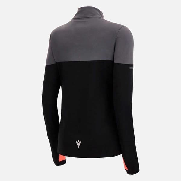 Macron Delia Halv Lynlås Sweatshirt Sort S Kvinde