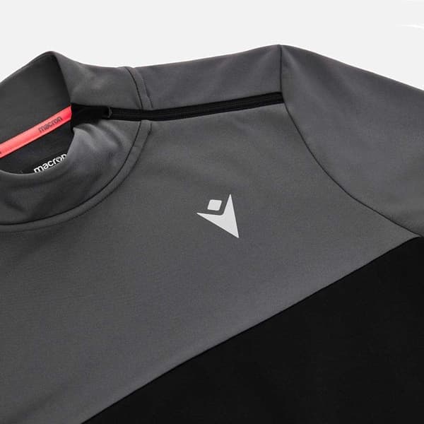 Macron Delia Halv Lynlås Sweatshirt Sort S Kvinde
