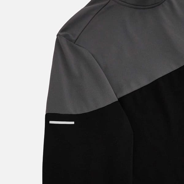 Macron Delia Halv Lynlås Sweatshirt Sort S Kvinde