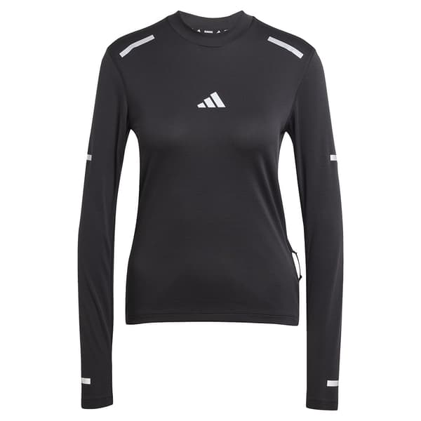 Adidas Ultimate Running Reflective T-shirt Med Lång ärm Svart S Kvinna