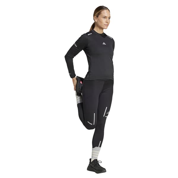 Adidas Ultimate Running Reflective T-shirt Med Lång ärm Svart S Kvinna