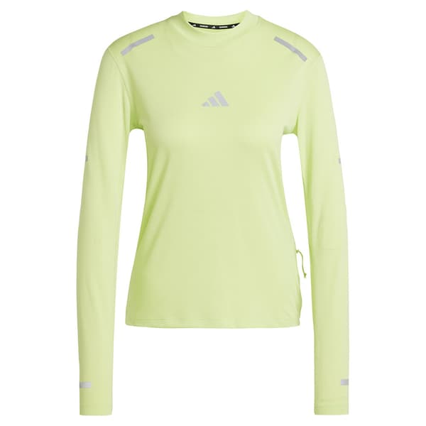 Adidas Ultimate Running Reflective T-shirt Med Lång ärm Gul M Kvinna