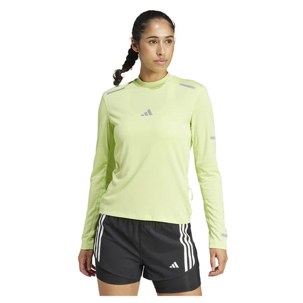 Adidas Ultimate Running Reflective Pitkähihainen T-paita Keltainen L Nainen