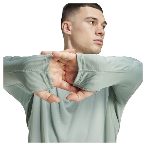 Adidas Ultimate Running Reflective T-shirt Med Lång ärm Grönt M Man