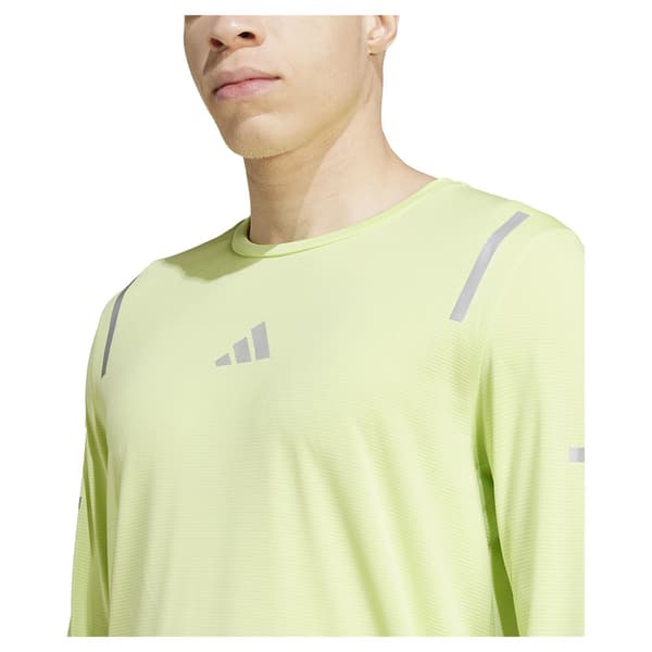 Adidas Ultimate Running Reflective T-shirt Med Lång ärm Gul XL Man