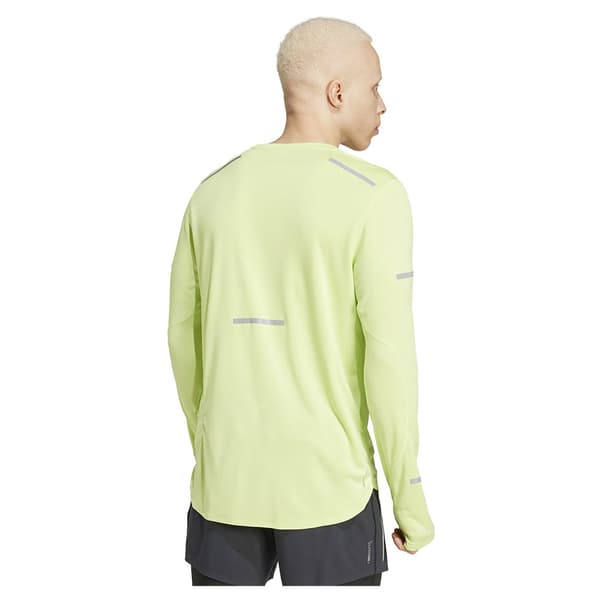 Adidas Ultimate Running Reflective T-shirt Med Lång ärm Gul XL Man