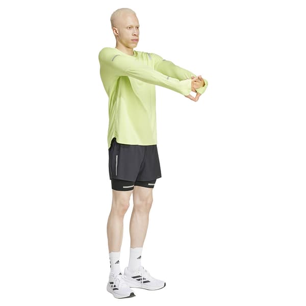 Adidas Ultimate Running Reflective Pitkähihainen T-paita Keltainen S Mies