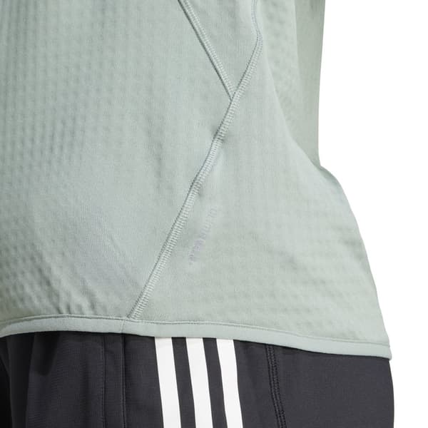 Adidas Ultimate Hi Vis Reflective Tröja Med Halv Dragkedja Grönt S Kvinna