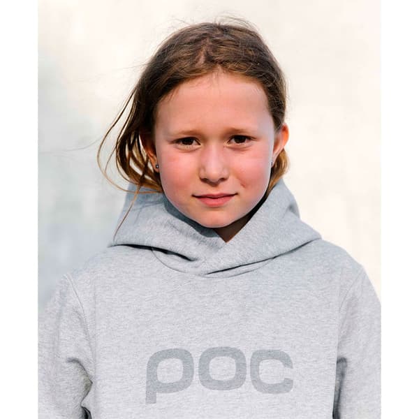 Poc Logo Tröja Med Huva Grå 8 Years Pojke