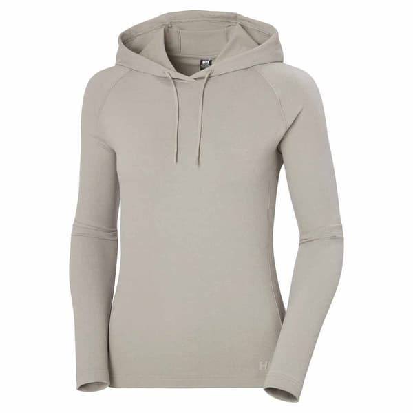 Helly Hansen Verglas Light Tröja Med Huva Beige,Grå L Kvinna