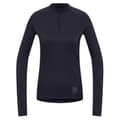Miniatyrbillede 3 af 8: Jack Wolfskin Bike Commute Halv Lynlås Sweatshirt Blå S Kvinde