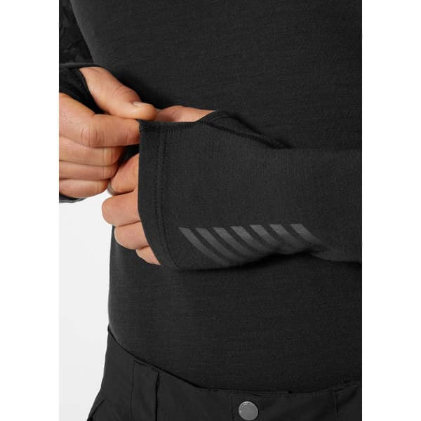 Helly Hansen Lifa Merino Midw Blcie T-shirt Med Lång ärm Svart S Man