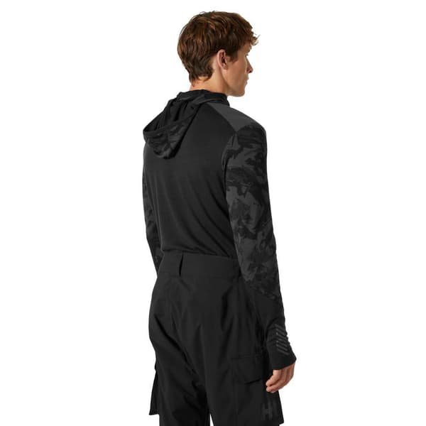 Helly Hansen Lifa Merino Midw Blcie T-shirt Med Lång ärm Svart S Man