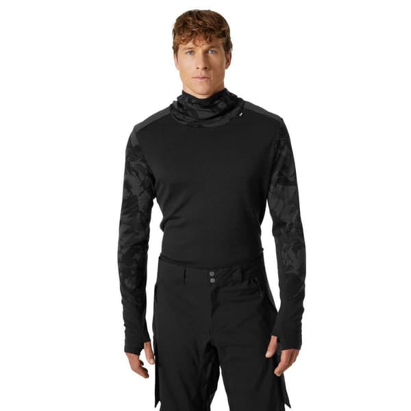 Helly Hansen Lifa Merino Midw Blcie T-shirt Med Lång ärm Svart S Man