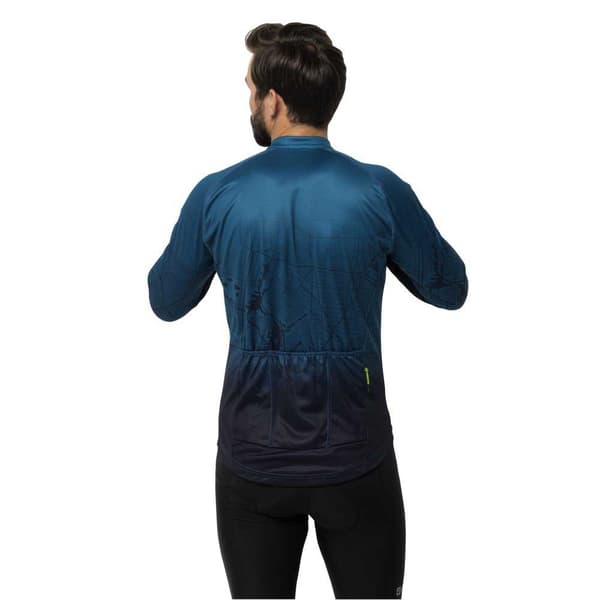 Jack Wolfskin Morobbia Fz T-shirt Med Lange ærmer Blå S Mand