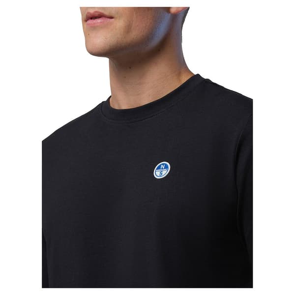 North Sails Basic Bollo T-shirt Med Lange ærmer Sort S Mand
