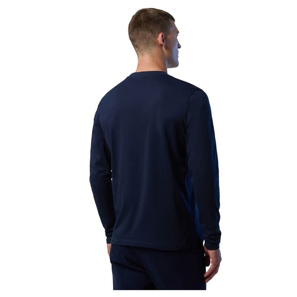 North Sails Basic Bollo T-shirt Med Lange ærmer Blå S Mand
