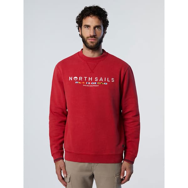 North Sails Embroidery Crew Sweatshirt Rød M Mand