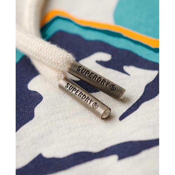 Superdry Cl Great Outdoors Graphic Huvtröja Beige XL Man