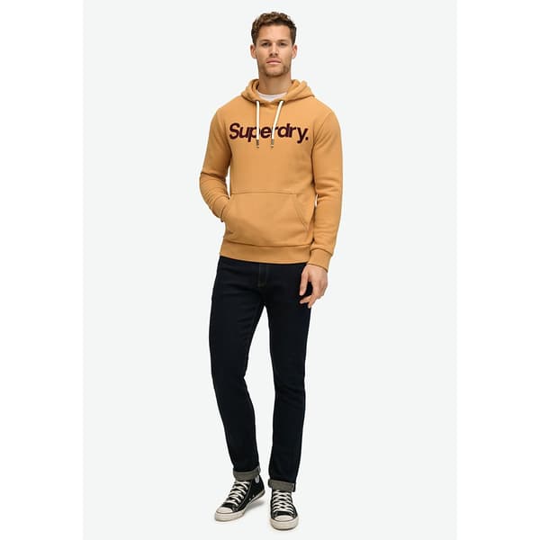 Superdry Classic Core Logo Huvtröja Brun L Man