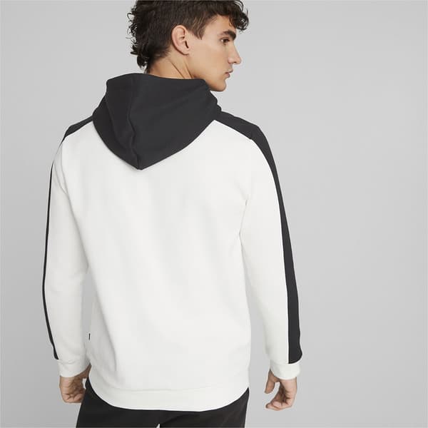 Puma Ess Block X Tape Tröja Med Huva Vit,Svart 2XL Man