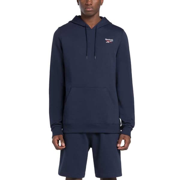 Reebok Identity Small Logo Tröja Med Huva Blå M Man