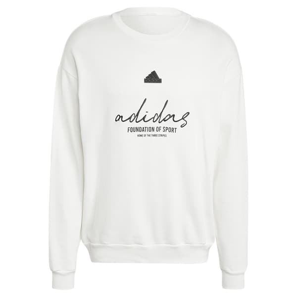 Adidas Brand Love French Terry Sweatshirt Hvid S / Regular Mand