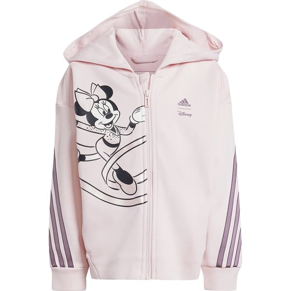 Adidas Disney Minnie&daisy Sweatshirt Med Lynlås Rosa 6-7 Years Pige