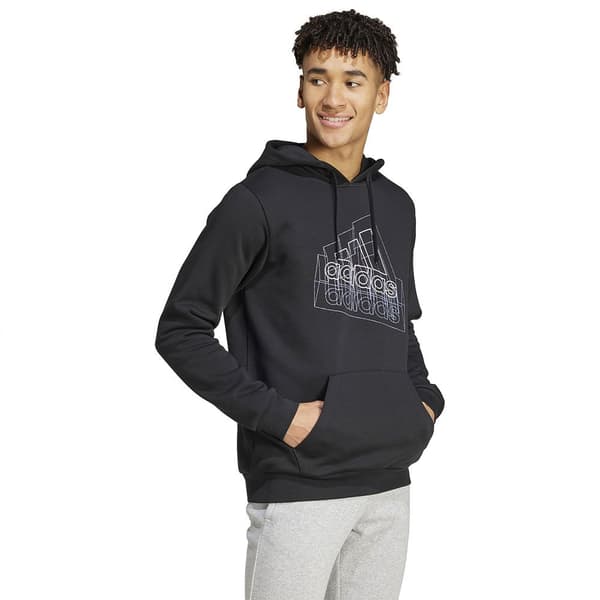 Adidas Tech Graphic Tröja Med Huva Svart S / Regular Man