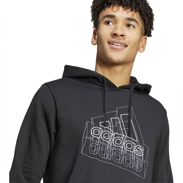 Adidas Tech Graphic Tröja Med Huva Svart S / Regular Man
