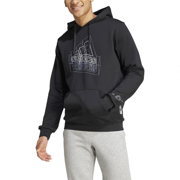 Adidas Tech Graphic Tröja Med Huva Svart S / Regular Man
