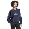 Pikkukuva 4 / 6: Adidas Tiro Cut 3 Stripes Fleece Huppari Sininen L / Regular Nainen