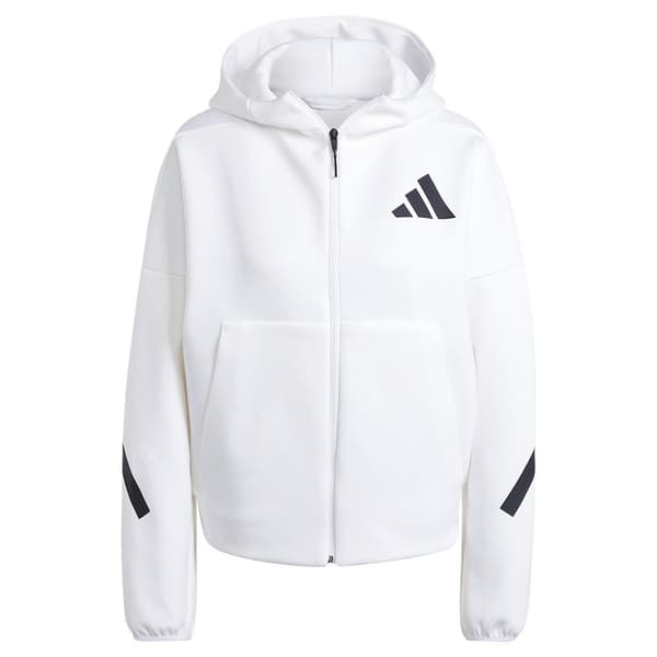 Adidas Z.n.e Sweatshirt Med Dragkedja Vit M / Regular Kvinna